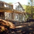 Large cedar deck