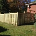 Pressure-treated 6' fence with 2x6 topper